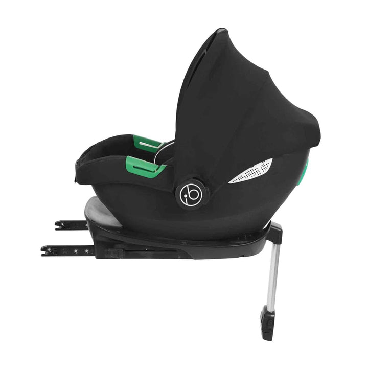 Ickle Bubba Travel Systems Stomp Luxe All-in-One Travel System With Isofix Base (Cirrus) - Black / Desert / Black