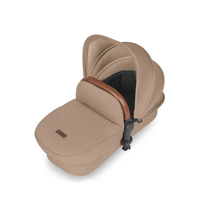 Ickle Bubba Travel Systems Stomp Luxe All-in-One Travel System With Isofix Base (Cirrus) - Black / Desert / Tan