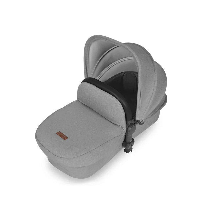 Ickle Bubba Travel Systems Stomp Luxe All-in-One Travel System With Isofix Base (Cirrus) - Black / Pearl Grey / Black