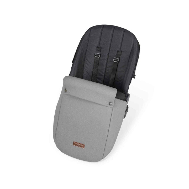 Ickle Bubba Travel Systems Stomp Luxe All-in-One Travel System With Isofix Base (Cirrus) - Black / Pearl Grey / Black