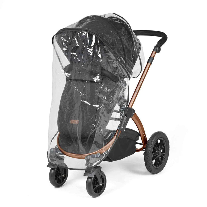 Ickle Bubba Travel Systems Stomp Luxe All-in-One Travel System With Isofix Base (Cirrus) - Bronze / Midnight / Black