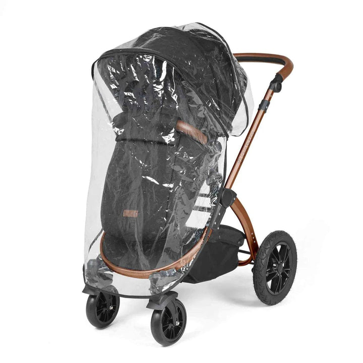 Ickle Bubba Travel Systems Stomp Luxe All-in-One Travel System With Isofix Base (Cirrus) - Bronze / Midnight / Tan