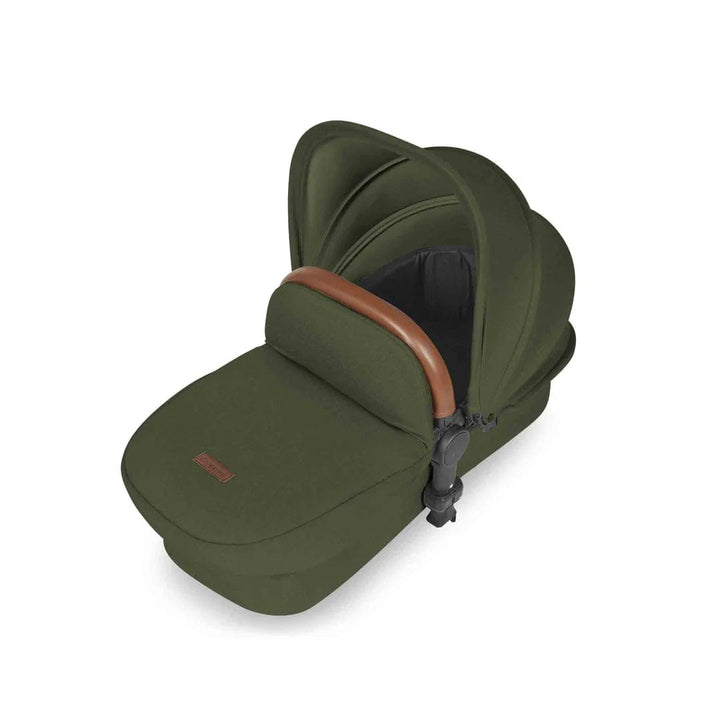 Ickle Bubba Travel Systems Stomp Luxe All-in-One Travel System With Isofix Base (Cirrus) - Bronze / Woodland / Tan