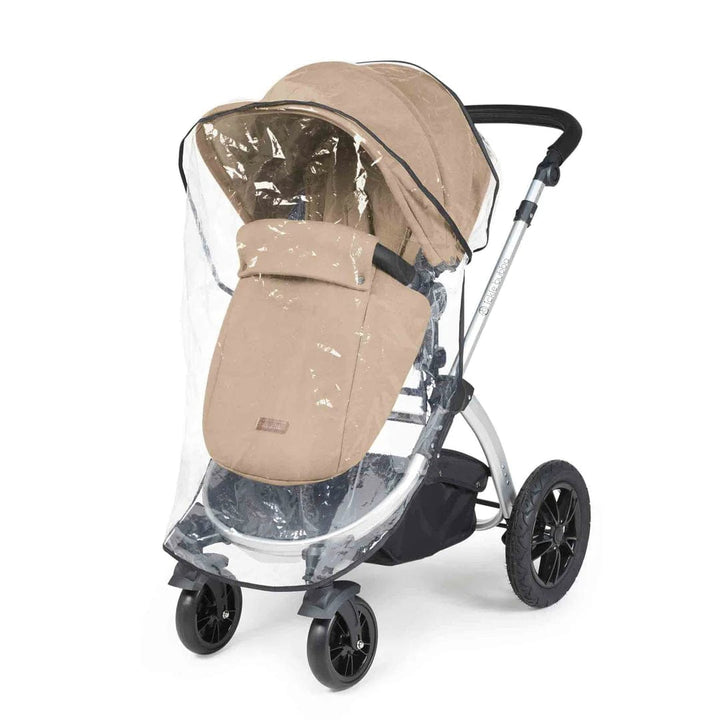 Ickle Bubba Travel Systems Stomp Luxe All-in-One Travel System With Isofix Base (Cirrus) - Silver / Desert / Black