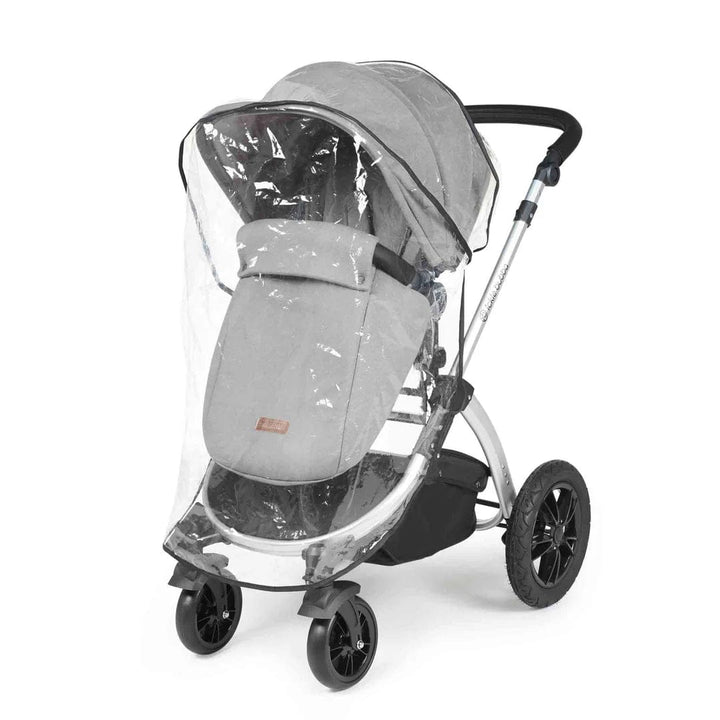 Ickle Bubba Travel Systems Stomp Luxe All-in-One Travel System With Isofix Base (Cirrus) - Silver / Pearl Grey / Black