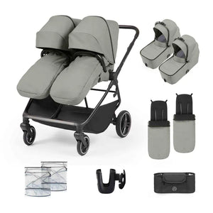 Ickle Bubba twin pushchairs Ickle Bubba Altair Twin Pram - Laurel Green
