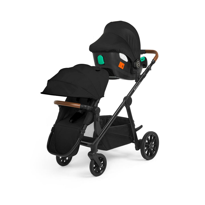 Ickle Bubba Wheels Ickle Bubba Libra Travel System (Cirrus) - Black / Black / Tan