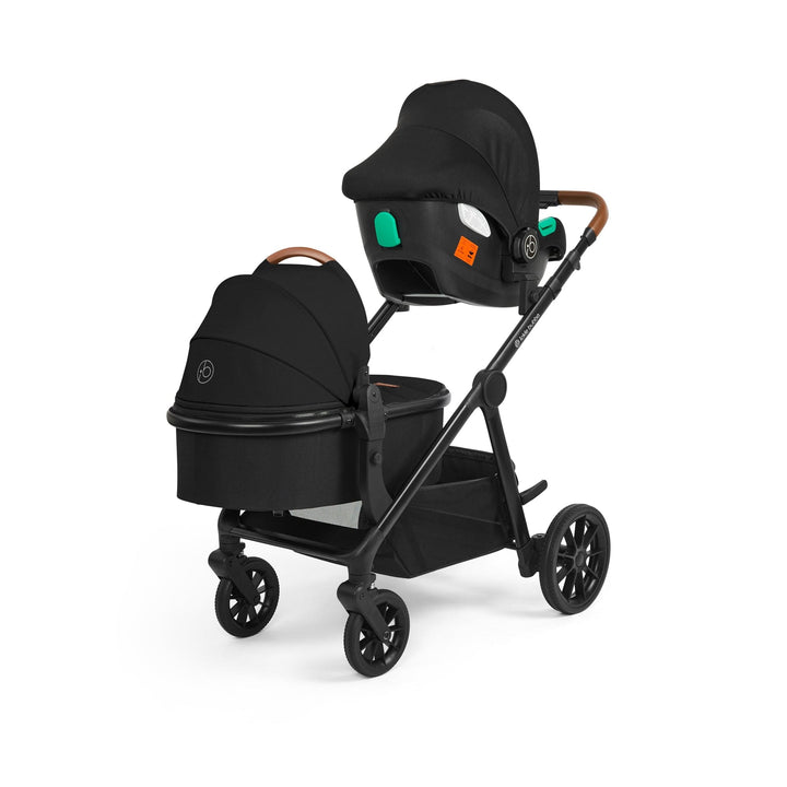 Ickle Bubba Wheels Ickle Bubba Libra Travel System (Cirrus) - Black / Black / Tan