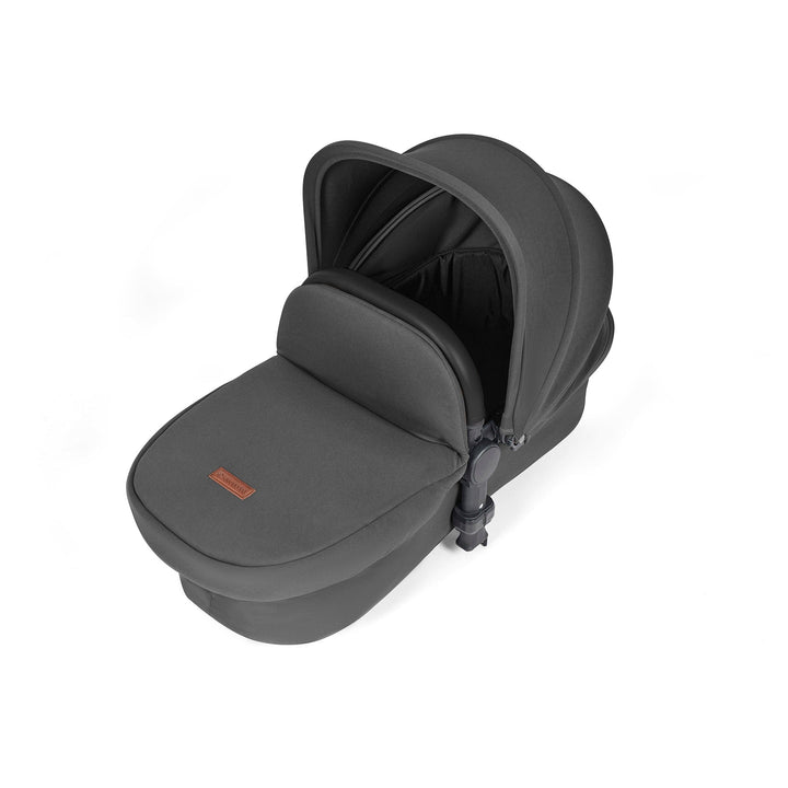 Ickle Bubba Wheels Ickle Bubba Stomp Luxe All-in-One i-Size Travel System (Stratus) with Bubba&Me - Black / Charcoal Grey / Black