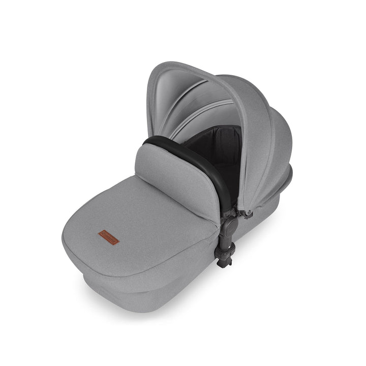 Ickle Bubba Wheels Ickle Bubba Stomp Luxe All-in-One i-Size Travel System (Stratus) with Bubba&Me - Black / Pearl Grey / Black