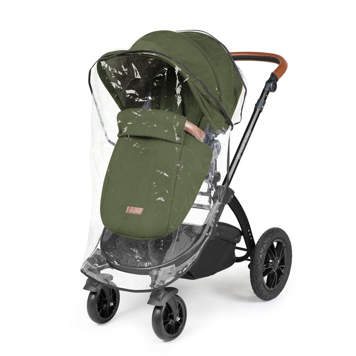 Ickle Bubba Wheels Ickle Bubba Stomp Luxe All-in-One i-Size Travel System (Stratus) with Bubba&Me - Black / Woodland / Tan