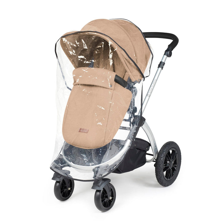 Ickle Bubba Wheels Ickle Bubba Stomp Luxe All-in-One i-Size Travel System (Stratus) with Bubba&Me - Silver / Desert / Black