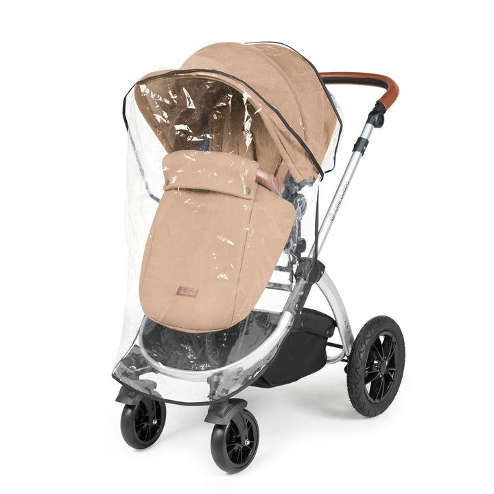 Ickle Bubba Wheels Ickle Bubba Stomp Luxe All-in-One i-Size Travel System (Stratus) with Bubba&Me - Silver / Desert / Tan