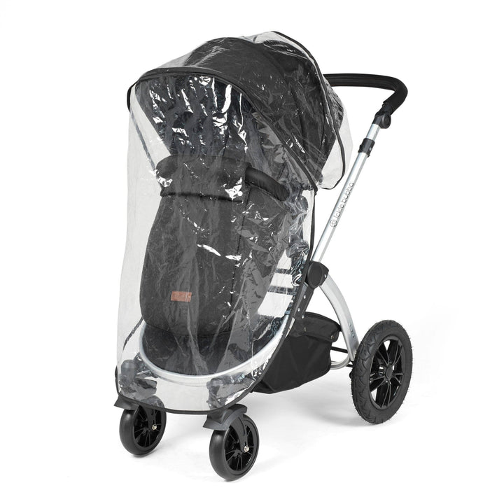 Ickle Bubba Wheels Ickle Bubba Stomp Luxe All-in-One i-Size Travel System (Stratus) with Bubba&Me - Silver / Midnight / Black