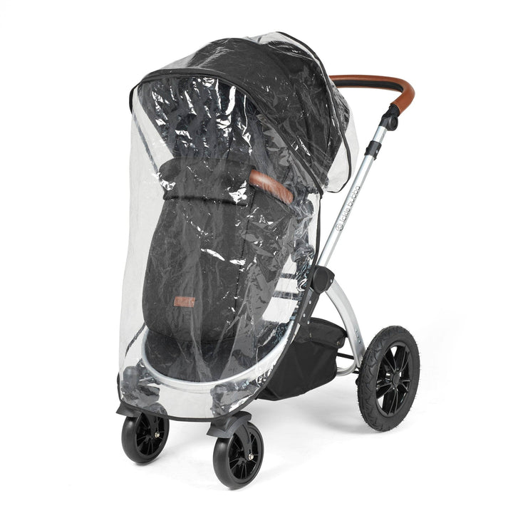 Ickle Bubba Wheels Ickle Bubba Stomp Luxe All-in-One i-Size Travel System (Stratus) with Bubba&Me - Silver / Midnight / Tan