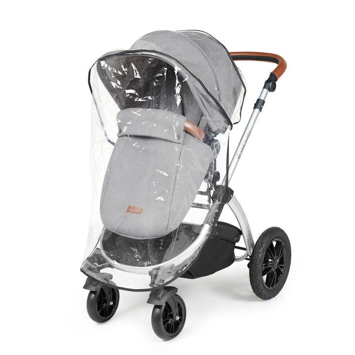 Ickle Bubba Wheels Ickle Bubba Stomp Luxe All-in-One i-Size Travel System (Stratus) with Bubba&Me - Silver / Pearl Grey / Tan