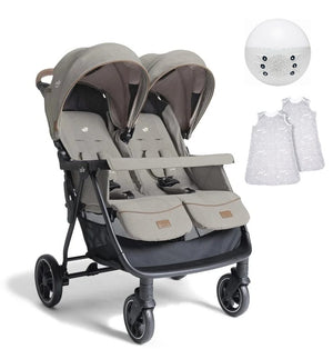 Joie double pushchairs Joie Estrella Signature Stroller - Maple with Night Light and Sleeping Bags