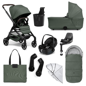 Joolz Travel Systems Joolz Hub2 (Pebble 360 PRO2, NON-Slide) Travel System - Forest Green