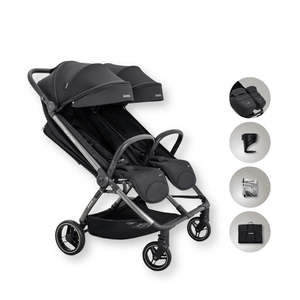 Jovikids double pushchairs JoviKids Ayla Twin Stroller - Urban Black