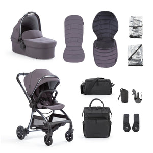 Junior Jones Prams & Pushchairs Junior Jones Aylo Luxury Bundle - Dark Slate