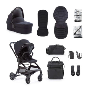 Junior Jones Prams & Pushchairs Junior Jones Aylo Luxury Bundle - Rich Black
