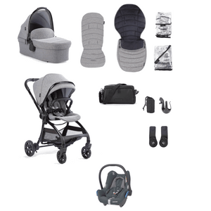 Junior Jones Travel Systems Junior Jones Aylo (Cabriofix) Car Seat Bundle - Grey Marl/Graphite