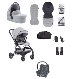 Junior Jones Travel Systems Junior Jones Aylo (Cabriofix) Car Seat Bundle - Pebble Grey/Graphite