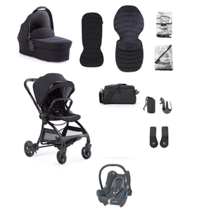 Junior Jones Travel Systems Junior Jones Aylo (Cabriofix) Car Seat Bundle - Rich Black/Graphite