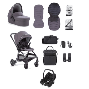 Junior Jones Travel Systems Junior Jones Aylo (Cabriofix i-Size) Car Seat Bundle - Dark Slate
