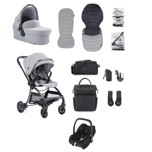 Junior Jones Travel Systems Junior Jones Aylo (Cabriofix i-Size) Car Seat Bundle - Pebble Grey