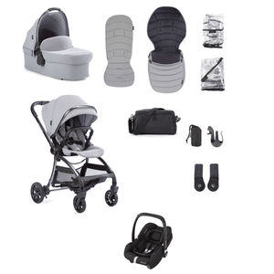 Junior Jones Travel Systems Junior Jones Aylo (Cabriofix i-Size) Car Seat Bundle - Pebble Grey