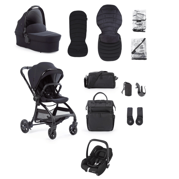 Junior Jones Travel Systems Junior Jones Aylo (Cabriofix i-Size) Car Seat Bundle - Rich Black