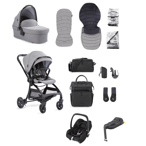 Junior Jones Travel Systems Junior Jones Aylo (Cabriofix i-Size) Travel System - Grey Marl