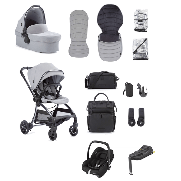 Junior Jones Travel Systems Junior Jones Aylo (Cabriofix i-Size) Travel System - Pebble Grey
