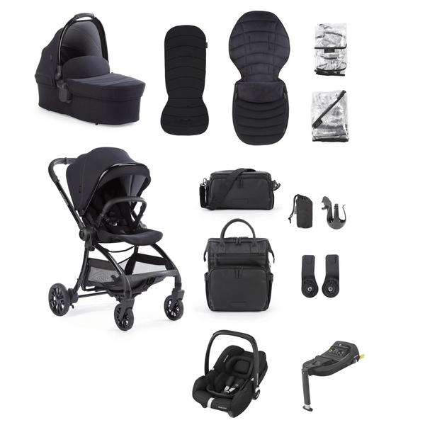 Junior Jones Travel Systems Junior Jones Aylo (Cabriofix i-Size) Travel System - Rich Black