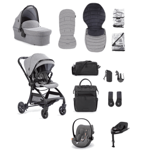 Junior Jones Travel Systems Junior Jones Aylo (Cloud G Plus) Travel System - Grey Marl/Lava Grey