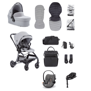 Junior Jones Travel Systems Junior Jones Aylo (Cloud G Plus) Travel System - Pebble Grey/Lava Grey