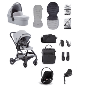 Junior Jones Travel Systems Junior Jones Aylo (Cloud T) Travel System - Pebble Grey