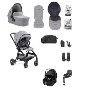 Junior Jones Travel Systems Junior Jones Aylo (Pebble 360 PRO2, Non-Slide) Travel System - Grey Marl