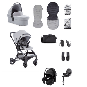 Junior Jones Travel Systems Junior Jones Aylo (Pebble 360 PRO2, Non-Slide) Travel System - Pebble Grey