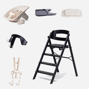 KAOS Home Equipment KAOS Klapp Highchair Complete Bundle - Majestic Oak / Black