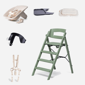 KAOS Home Equipment KAOS Klapp Highchair Complete Bundle - Mineral Green