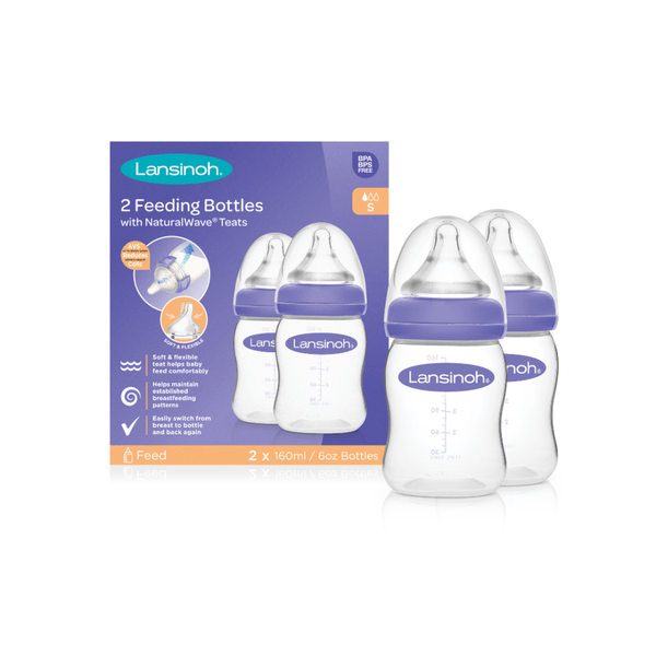 Lansinoh Home Equipment Lansinoh Feeding Bottle (160ml, Twin Pack)