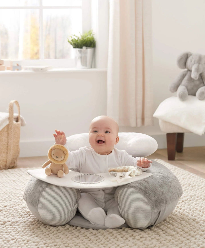 Mamas and Papas TOYS Mamas & Papas Sit & Play Interactive Seat - Welcome to the World, Elephant Grey