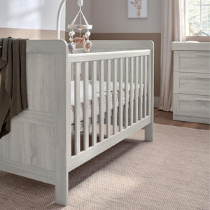 Mamas & Papas NURSERY FURNITURE Mamas & Papas Atlas 2pc Furniture Set - Nimbus White inc Mattress