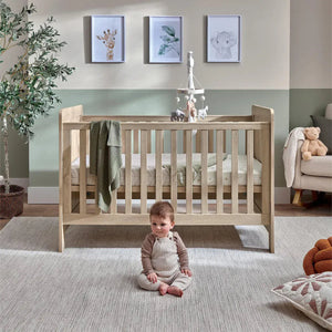 Mamas & Papas Nursery Furniture Mamas & Papas Atlas Cot / Toddler Bed - Light Oak