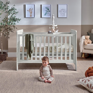 Mamas & Papas NURSERY FURNITURE Mamas & Papas Atlas Cot / Toddler Bed - Nimbus White