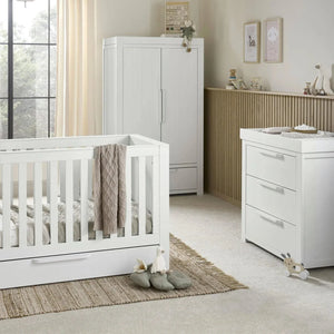 Mamas & Papas NURSERY FURNITURE Mamas & Papas Franklin 4pc Furniture Set - White Wash