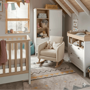 Mamas & Papas Nursery Furniture Mamas & Papas Harwell 5pc Furniture Set - White / Natural