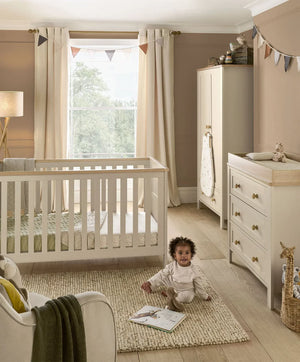 Mamas & Papas Nursery Furniture Mamas & Papas Wedmore 4pc Nursery Range - Cashmere / Oak